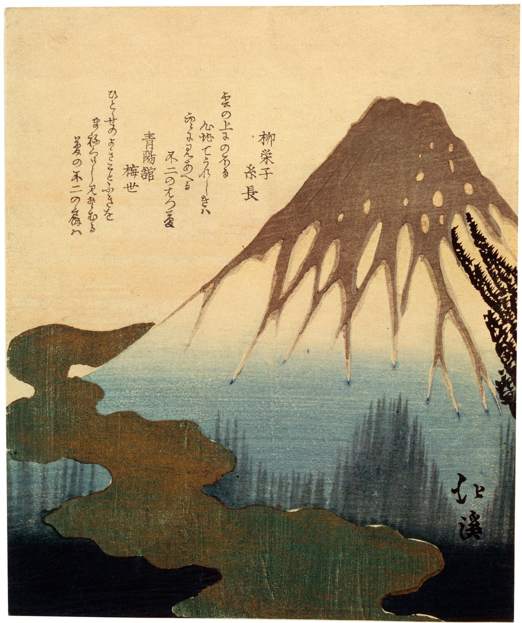 Le Mont Fuji, 19ème siècle - Toyota Hokkei
