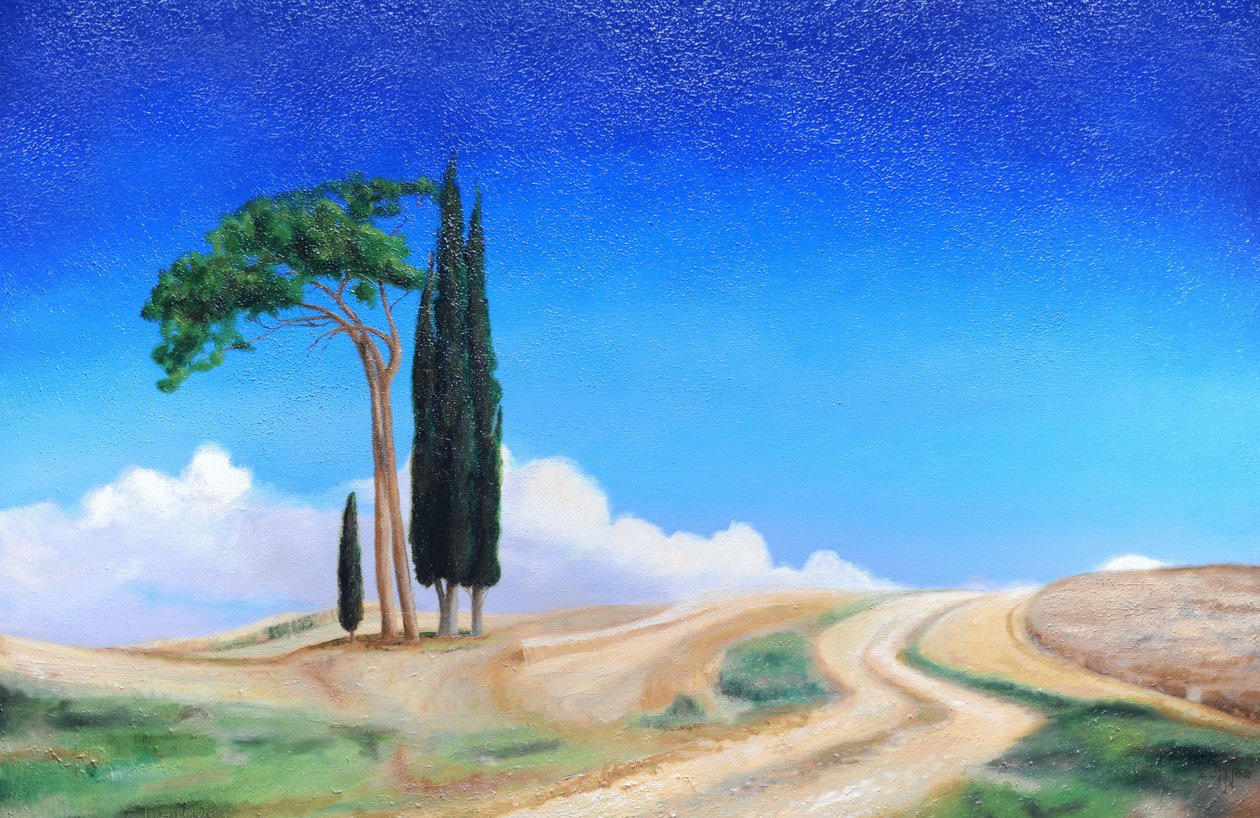 4 Arbres, Picenza, Toscane, 2002 - Trevor Neal
