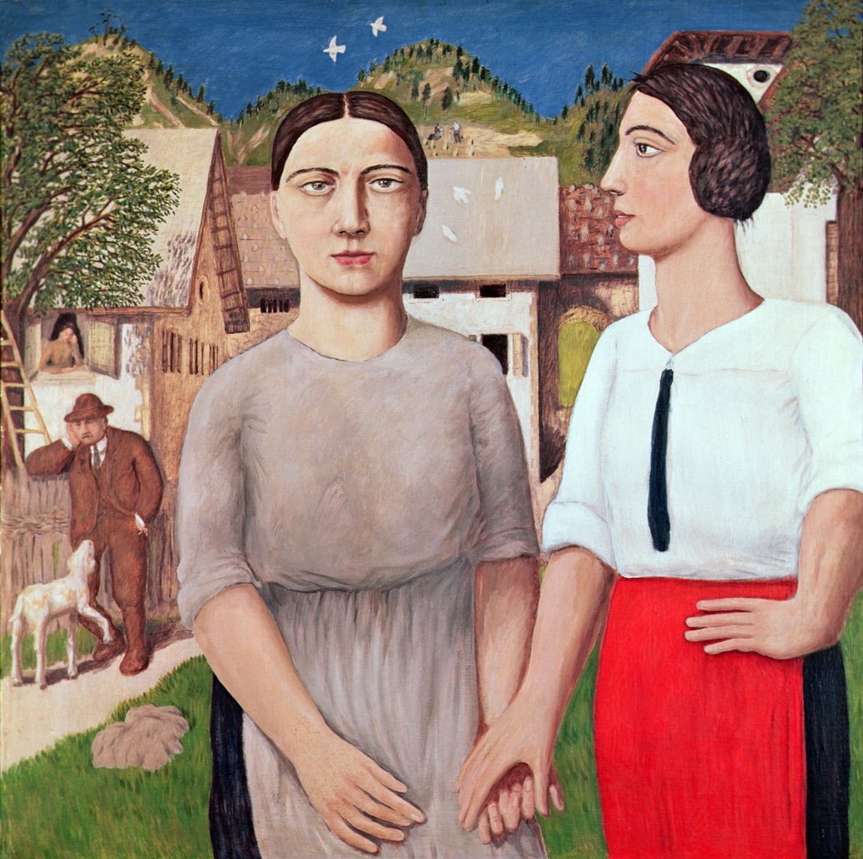 La Cour des colombes - Tullio Garbari