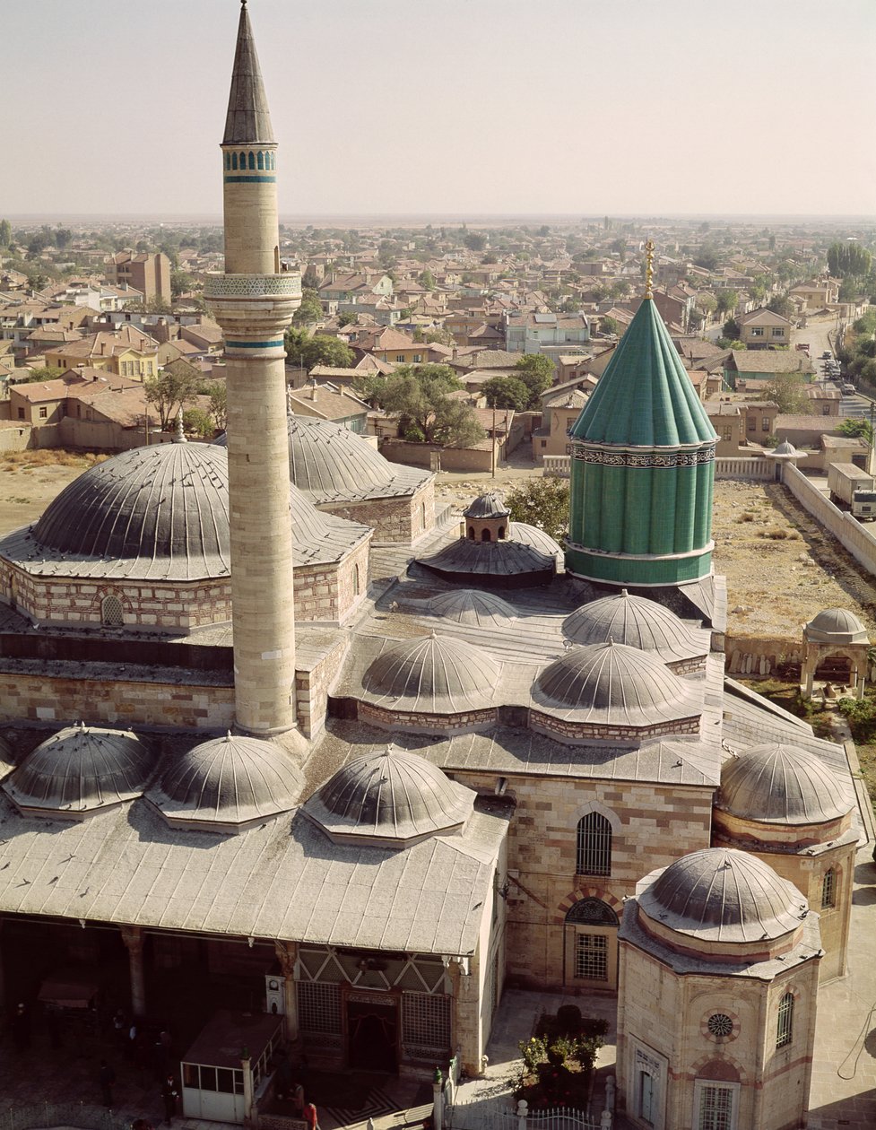 Vue aérienne du Tekke de Mevlana (Monastère de notre Maître) - Turkish School