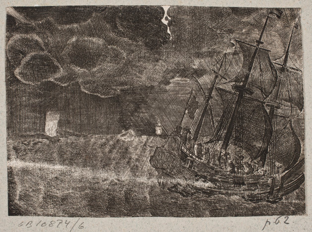 Navire à voile de nuit - Ubekendt