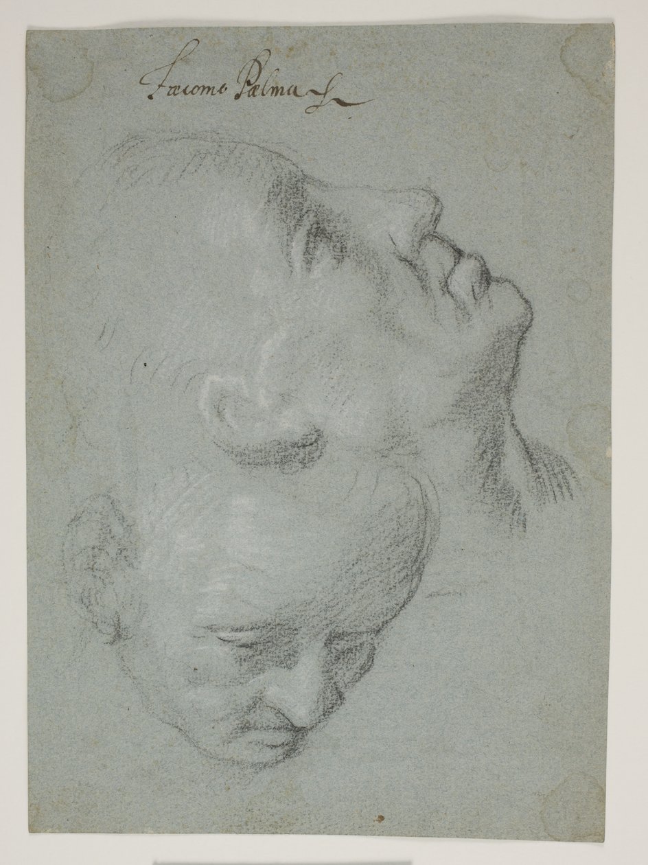 Deux études de visages masculins - Ubekendt Ubekendt