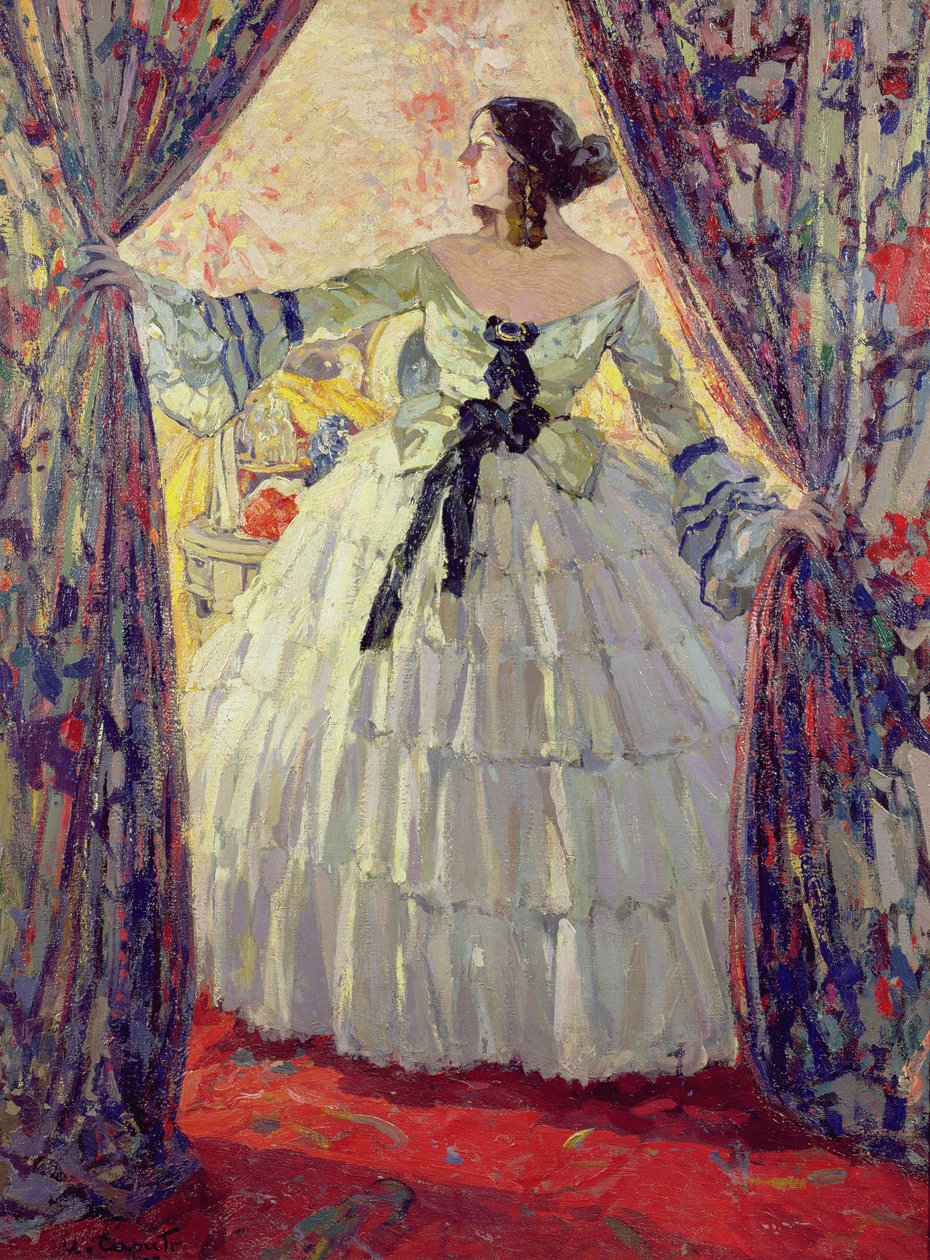 Femme en robe blanche - Ulisse Caputo