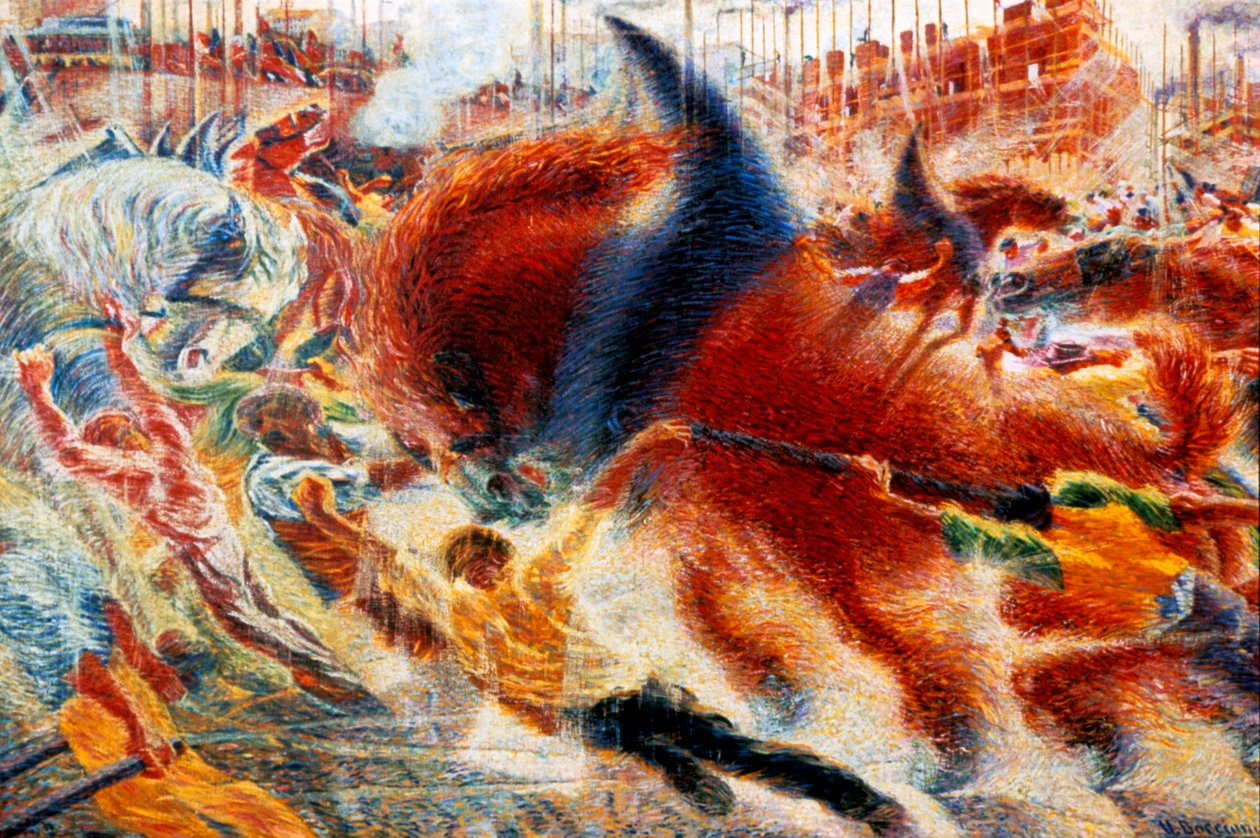 La ville se lève, 1911 - Umberto Boccioni