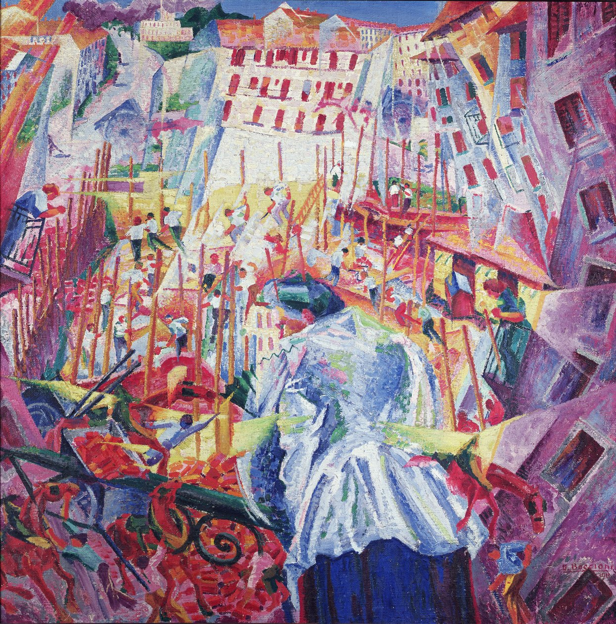 La rue entre dans la maison, 1911 - Umberto Boccioni