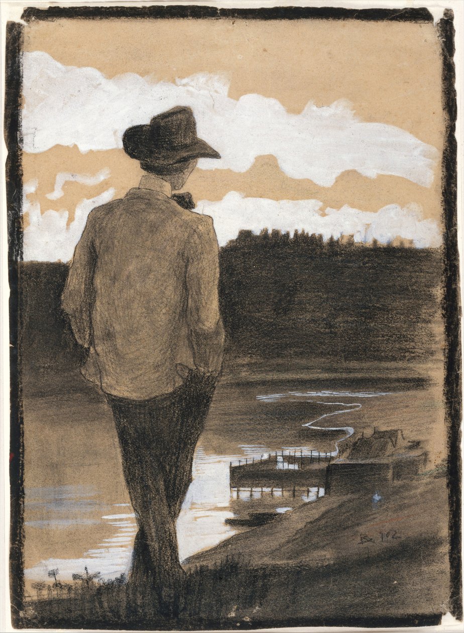 Jeune homme sur une rive, 1902 - Umberto Boccioni