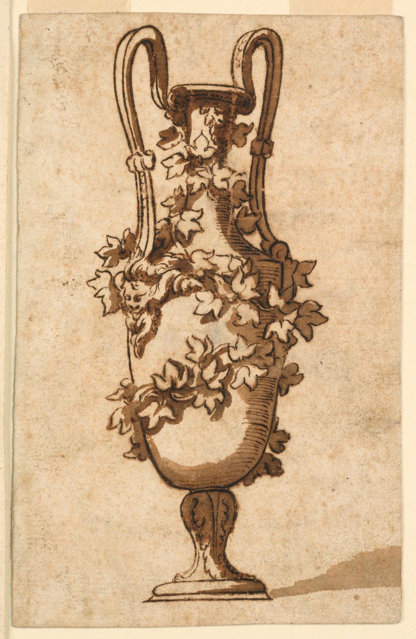 Dessin, Design pour un vase décoratif, 1750-1800 - Unbekannt Unbekannt