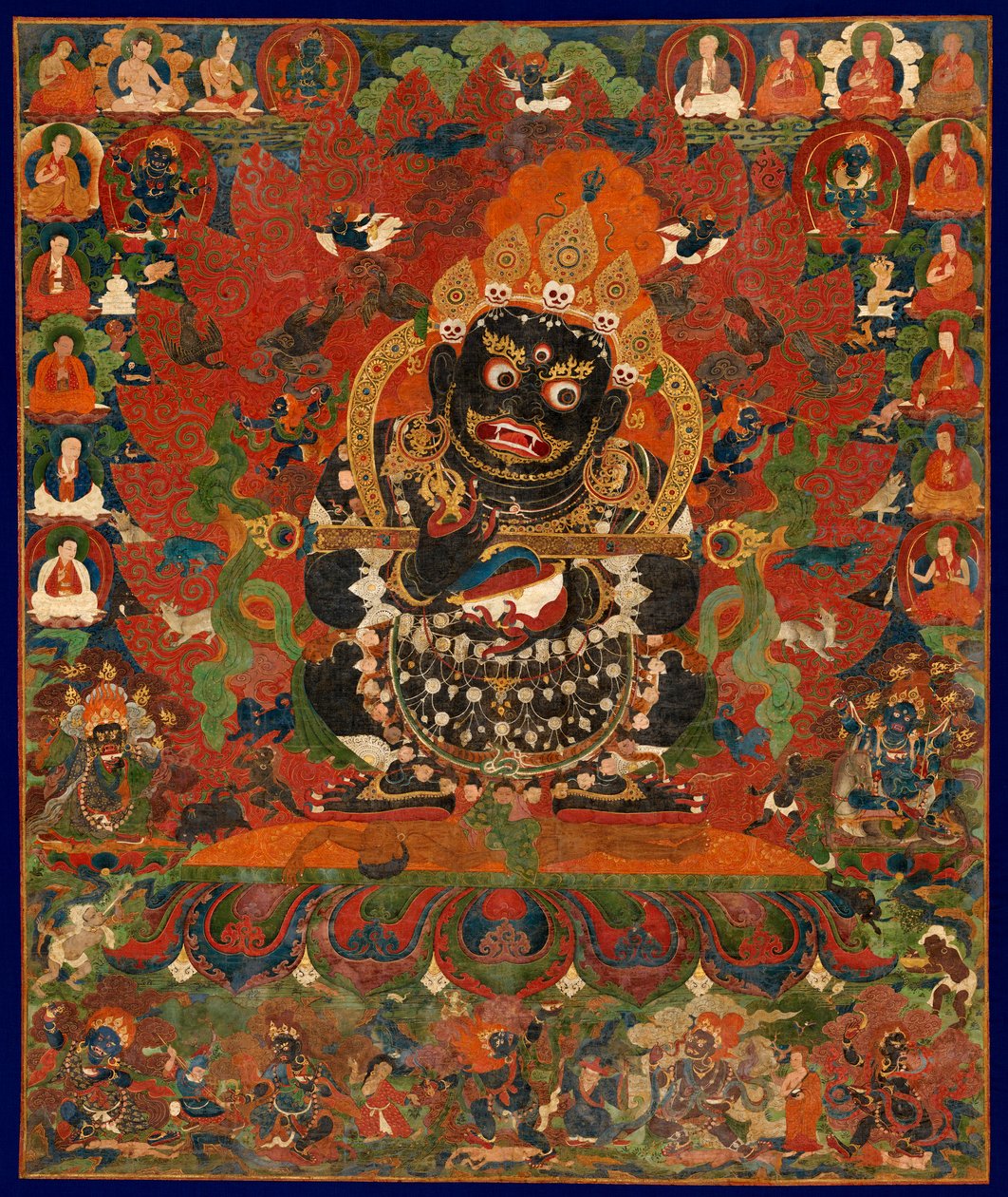 Mahakala, protecteur de la tente, Tibet central. - Unbekannt Unbekannt