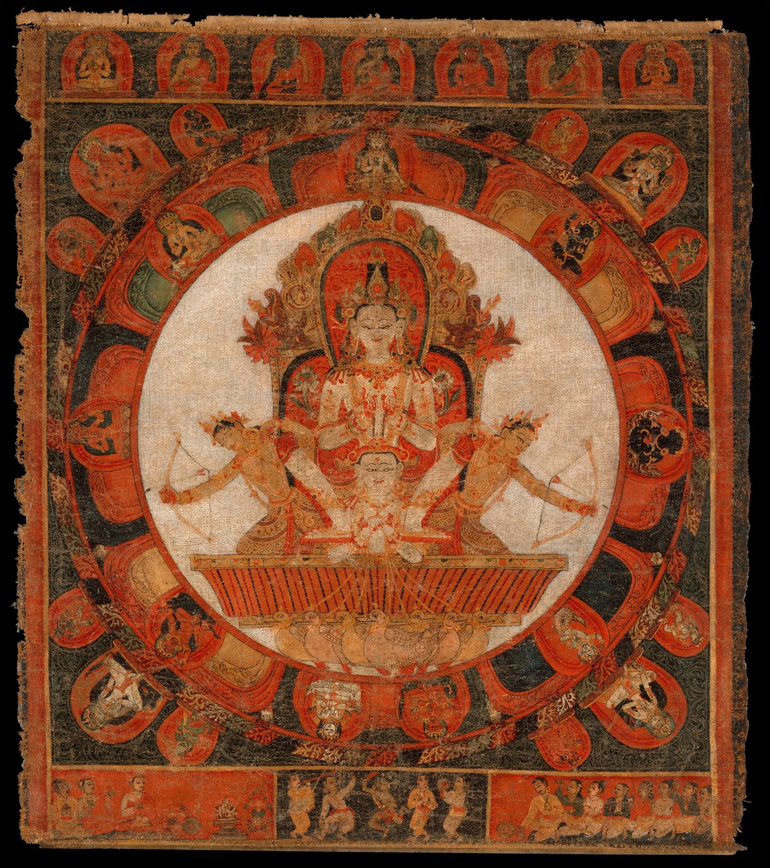 Mandala de Chandra, dieu de la lune - Unbekannt Unbekannt