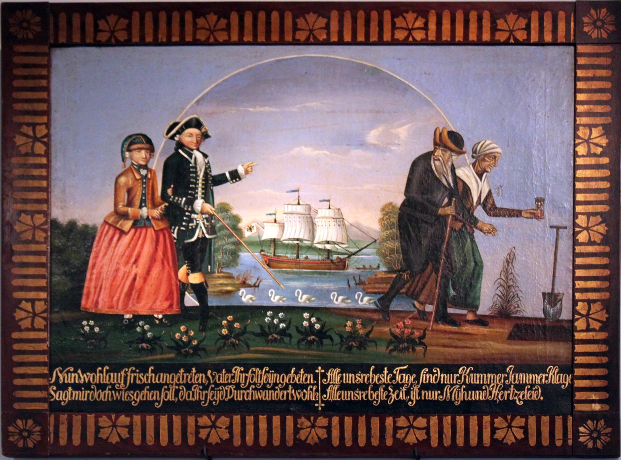 Passage à travers le globe de verre; Allégorie du passage à travers la vie - Unbekannt Unbekannt