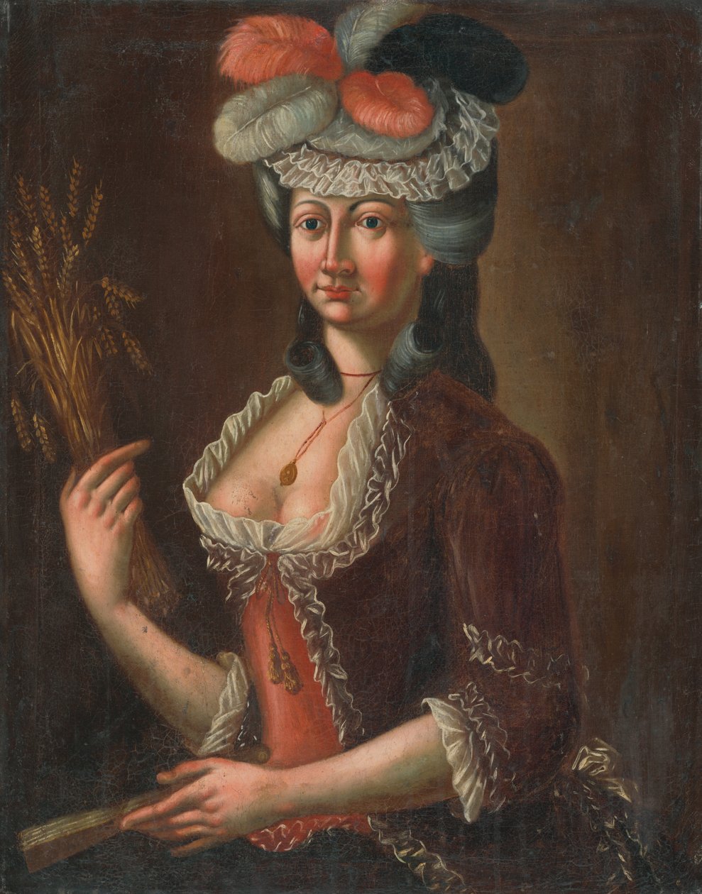 Portrait de dame avec des épis - Unbekannt Unbekannt
