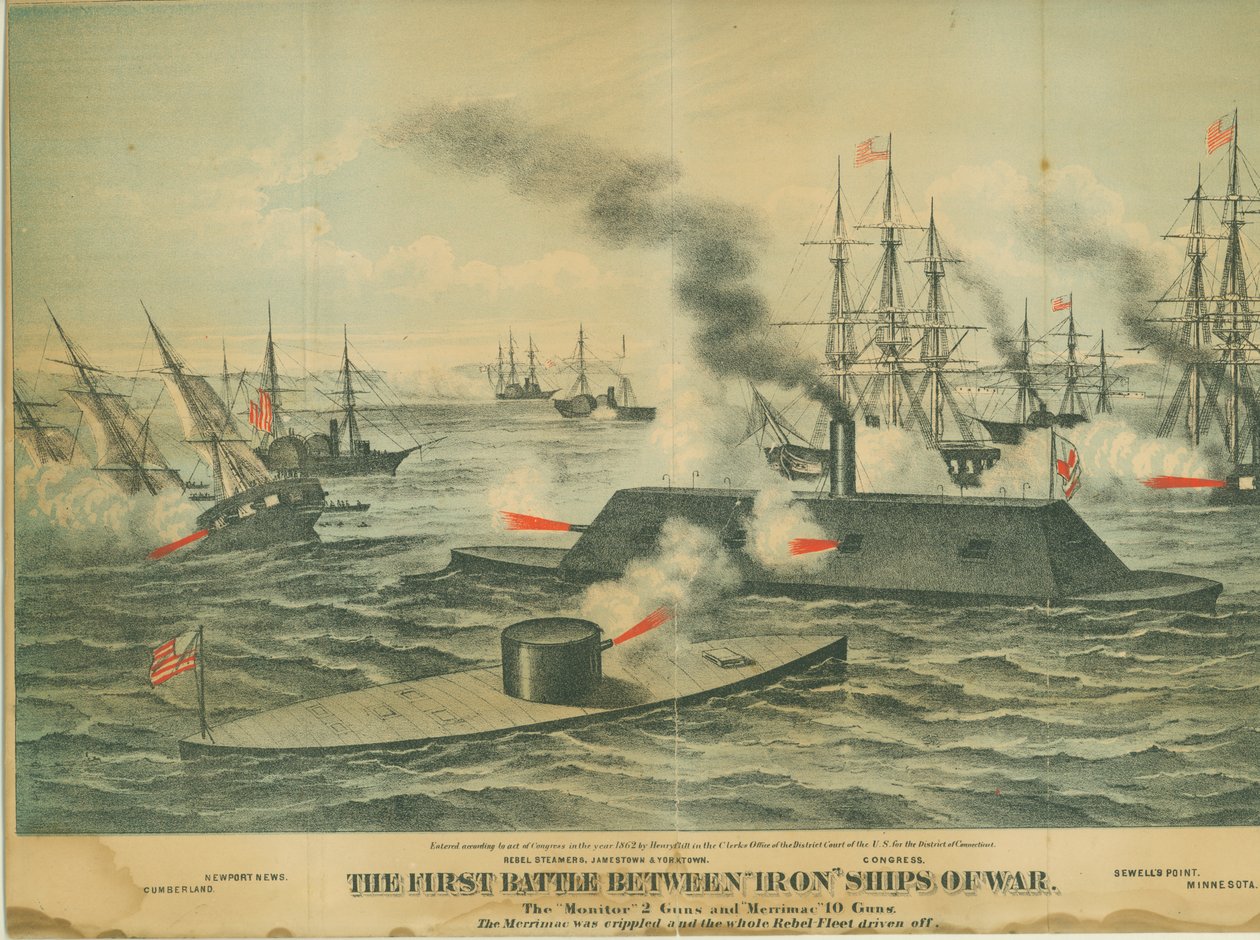 La Première Bataille Entre Navires de Guerre en Fer - Unbekannt Unbekannt