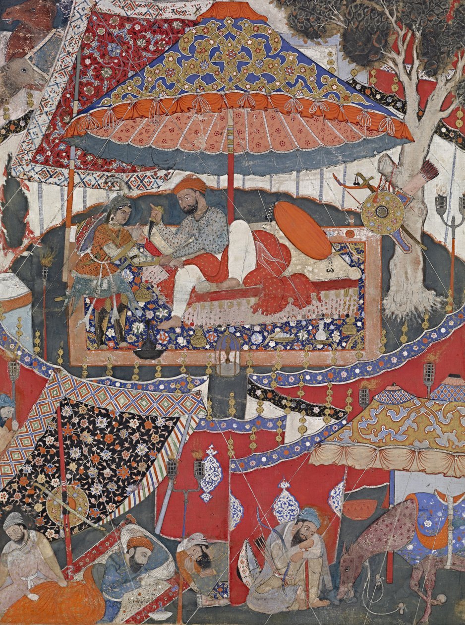 Une page du Dastan-i Amir Hamza (Hamzanama) - Unbekannt Unbekannt