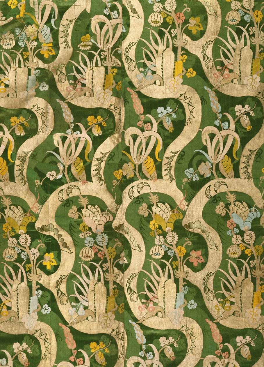 Artiste inconnu, Italien - Textile Tissé (soie avec motif bizarre) - Unbekannt Unbekannt