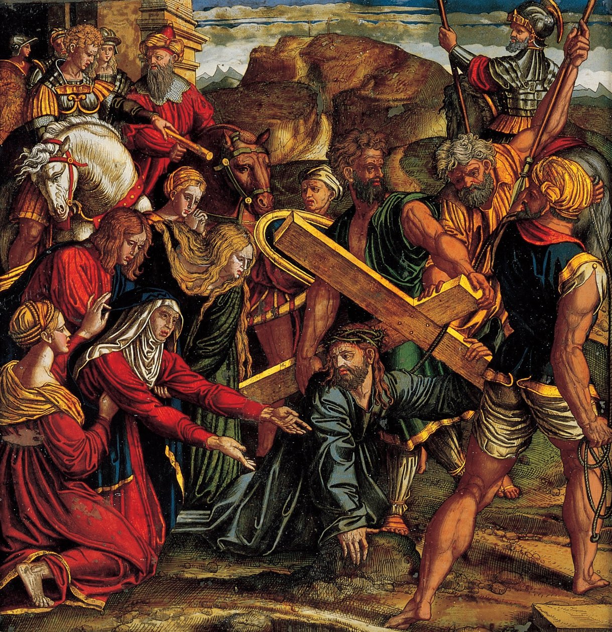 Le Christ tombe sur le chemin du Calvaire - Unbekannt Unbekannt