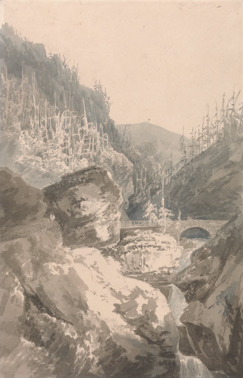 Dans la Via Mala, entre Coire et Splügen - Unbekannt Unbekannt