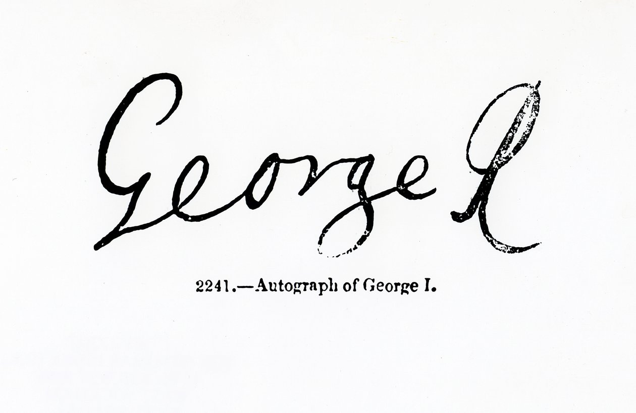 Reproduction de la signature de George I (1660-1727) - Unbekannt Unbekannt