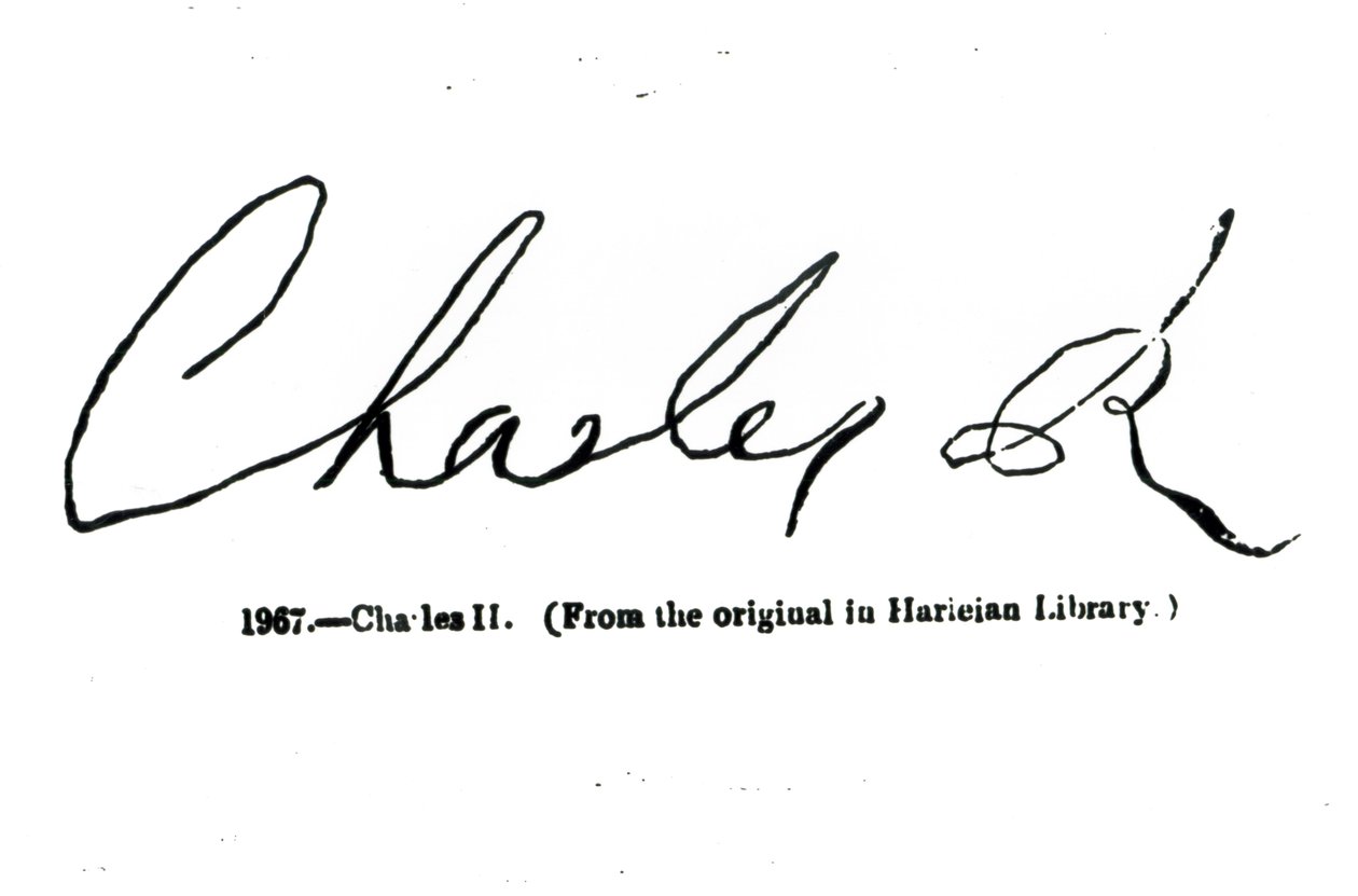 Signature de Charles II (1630-85) - Unbekannt Unbekannt