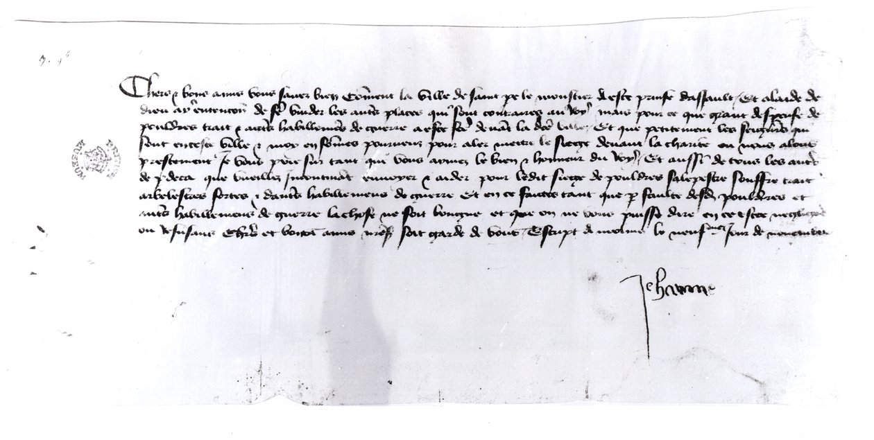Signature de Jeanne d