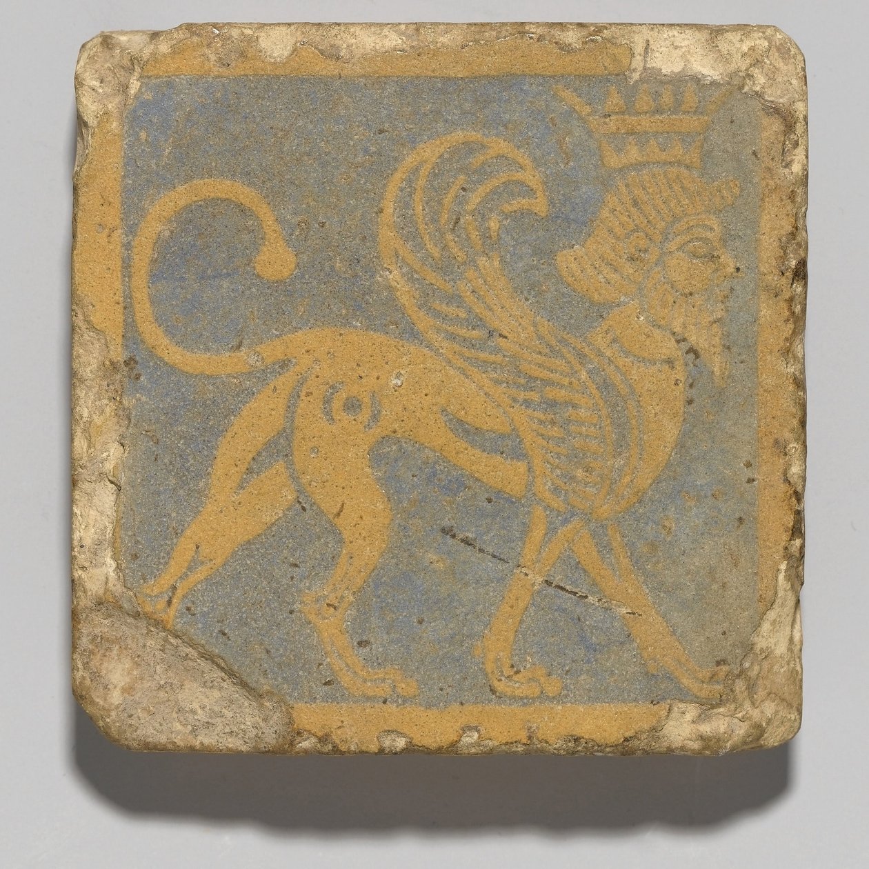 Carreau avec sphinx ailé couronné - Unbekannt Unbekannt
