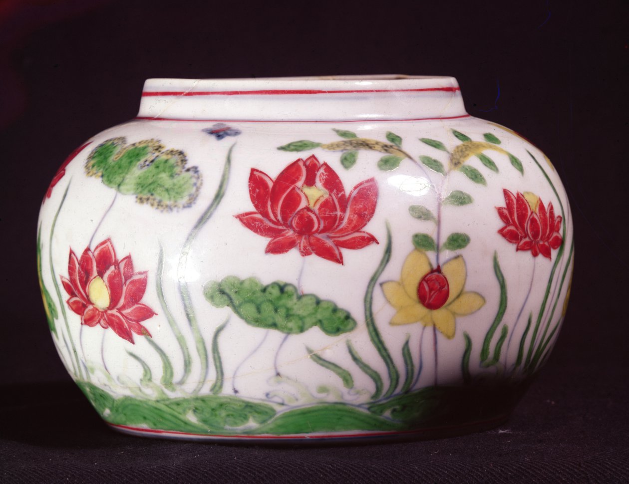 Tou tsai décoré en couleurs émaillées, période Cheng-Hua 1465-87 - Unbekannt Unbekannt