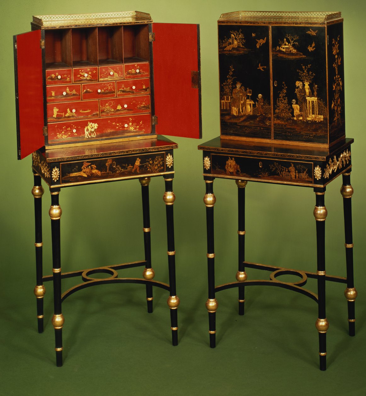 Deux cabinets Chinoiserie, vers 1770 - Unbekannt Unbekannt