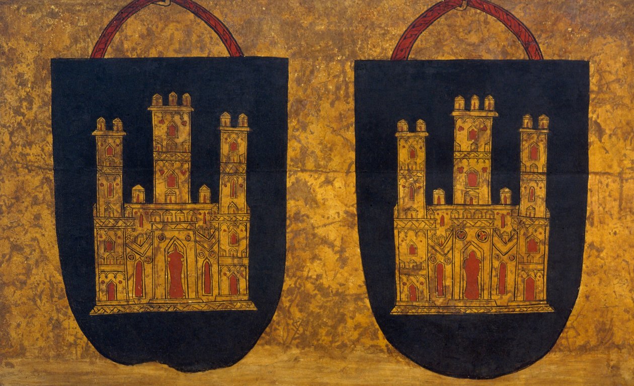 Deux blasons avec des châteaux à trois tours - Unbekannt Unbekannt