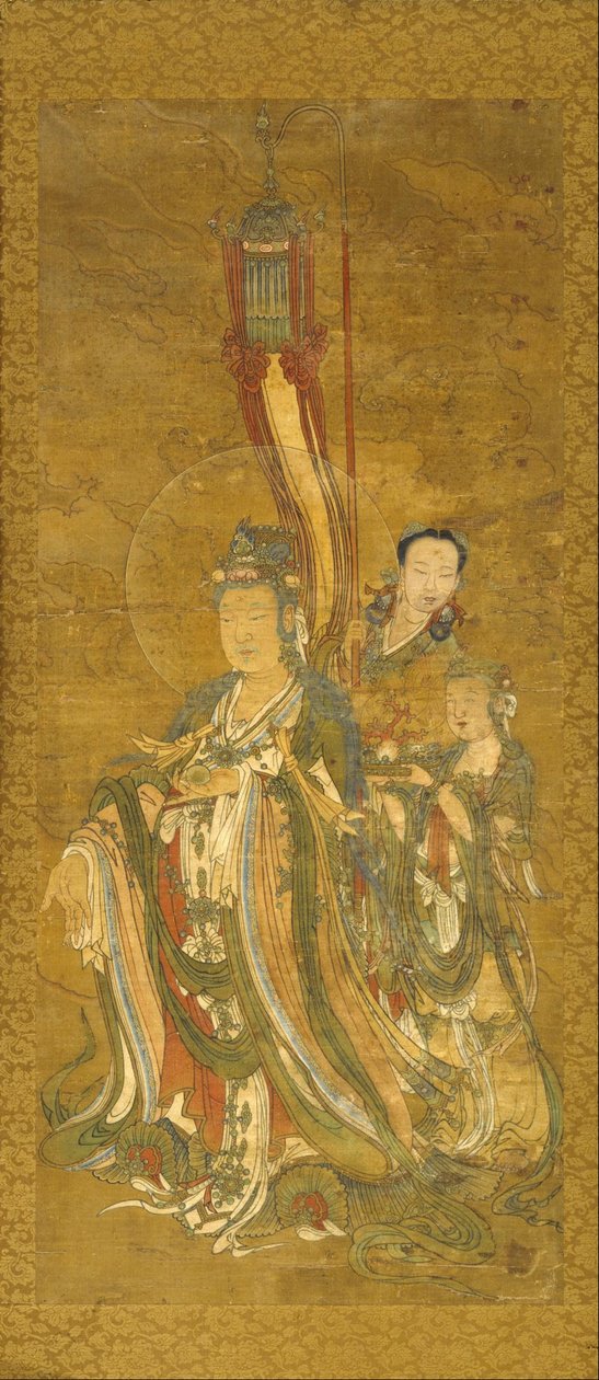 Inconnu chinois - Bodhisattva avec des assistants - Unbekannt Unbekannt