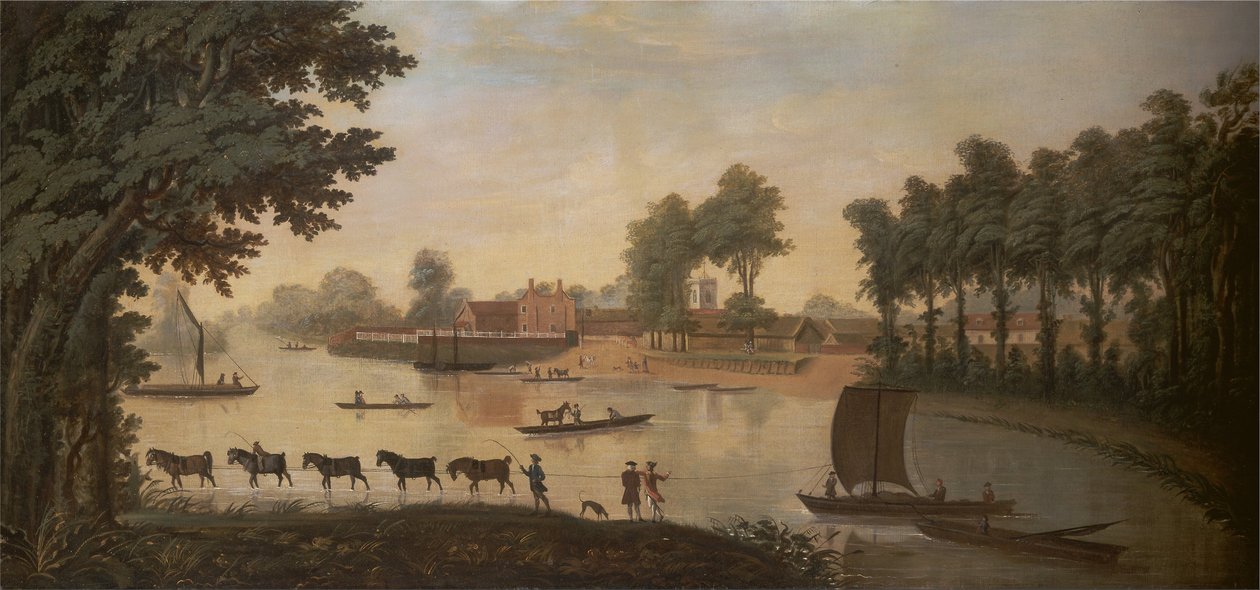 Vue de Shepperton sur la Tamise - Unbekannt Unbekannt