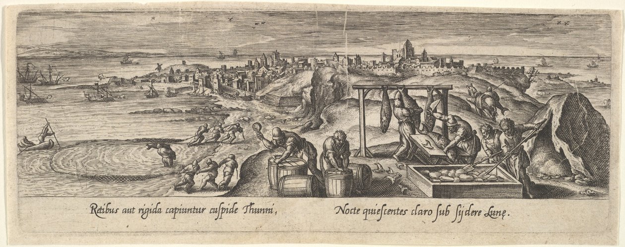 1 des 8 planches sur la chasse et la pêche - Unbekannt