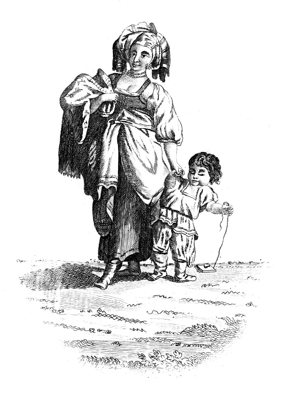 Une femme russe, XIXe siècle - Unbekannt