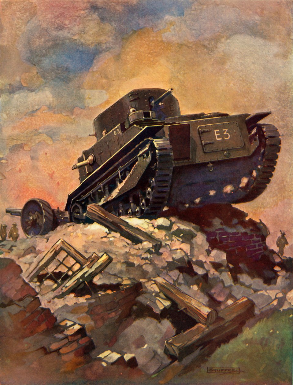 Un char, vers 1930 - Unbekannt