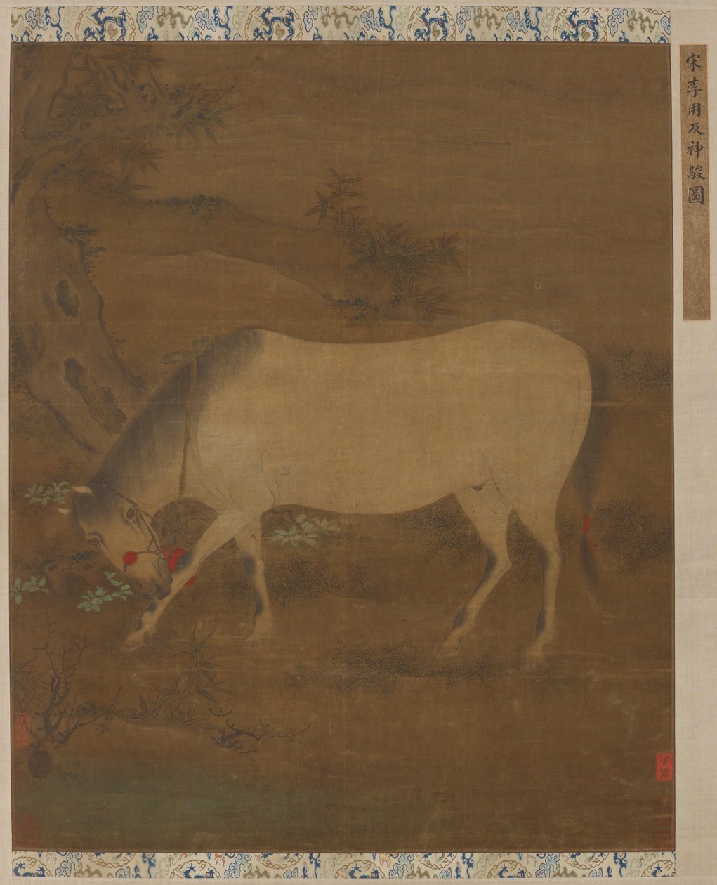 Un cheval blanc, dynastie Ming, XIVe-XVe siècle - Unbekannt