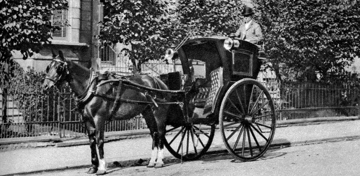 Un fiacre tiré par des chevaux, Londres, 1926-1927 - Unbekannt