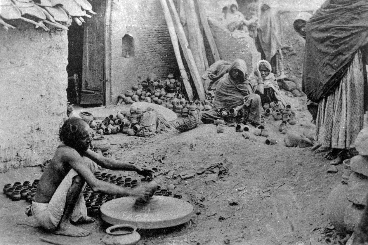 Un potier au travail, Inde, 20ème siècle - Unbekannt