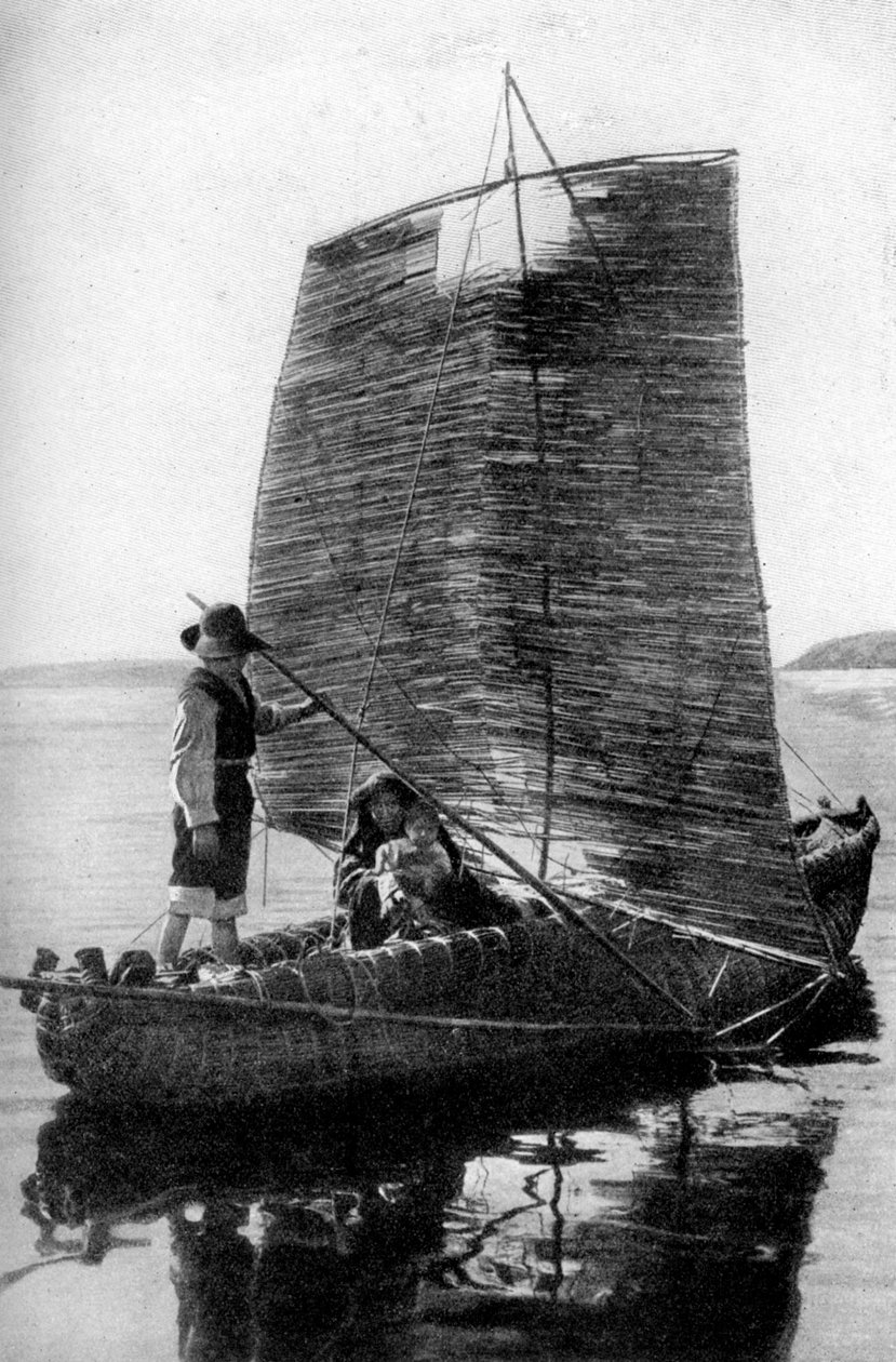 Un bateau de roseaux, Bolivie, 1922 - Unbekannt