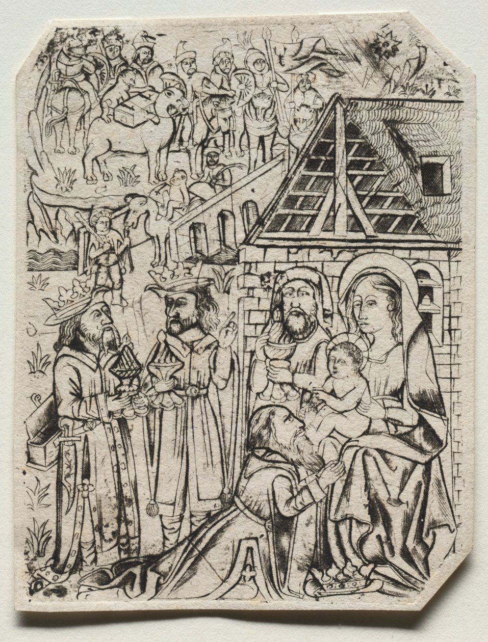 Adoration des Mages, 15e siècle - Unbekannt