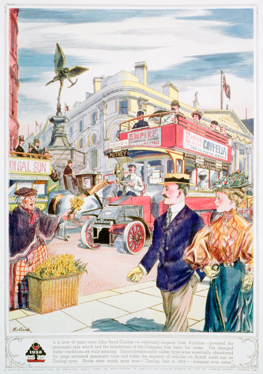 Publicité pour les pneus Dunlop, 1938 - Unbekannt