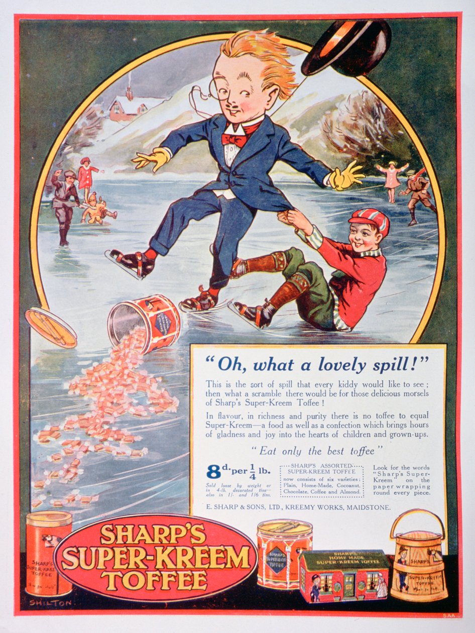 Publicité pour Sharps Super-Kreem Toffee, 1923 - Unbekannt