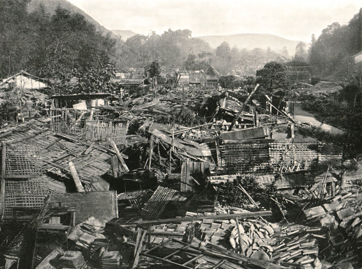 Après le tremblement de terre, Gifu, Japon, 1895 - Unbekannt