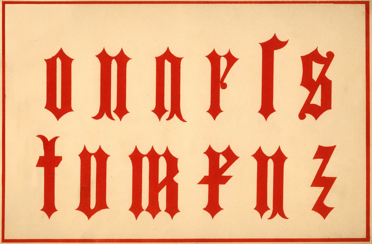 Alphabet, lettres archaïques, minuscules - Unbekannt