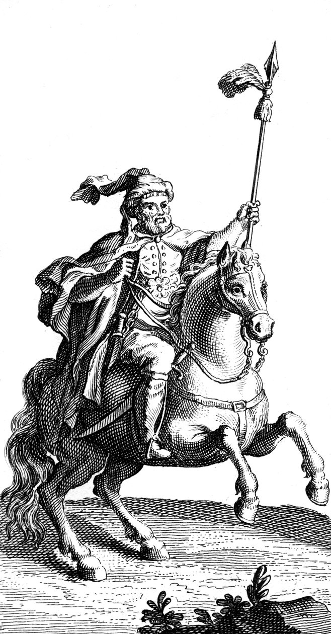 Un cavalier arabe, XIXe siècle - Unbekannt