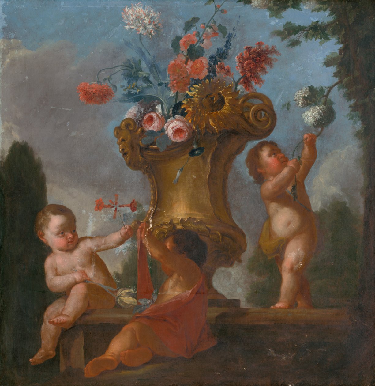 Anges avec un vase I. - Unbekannt