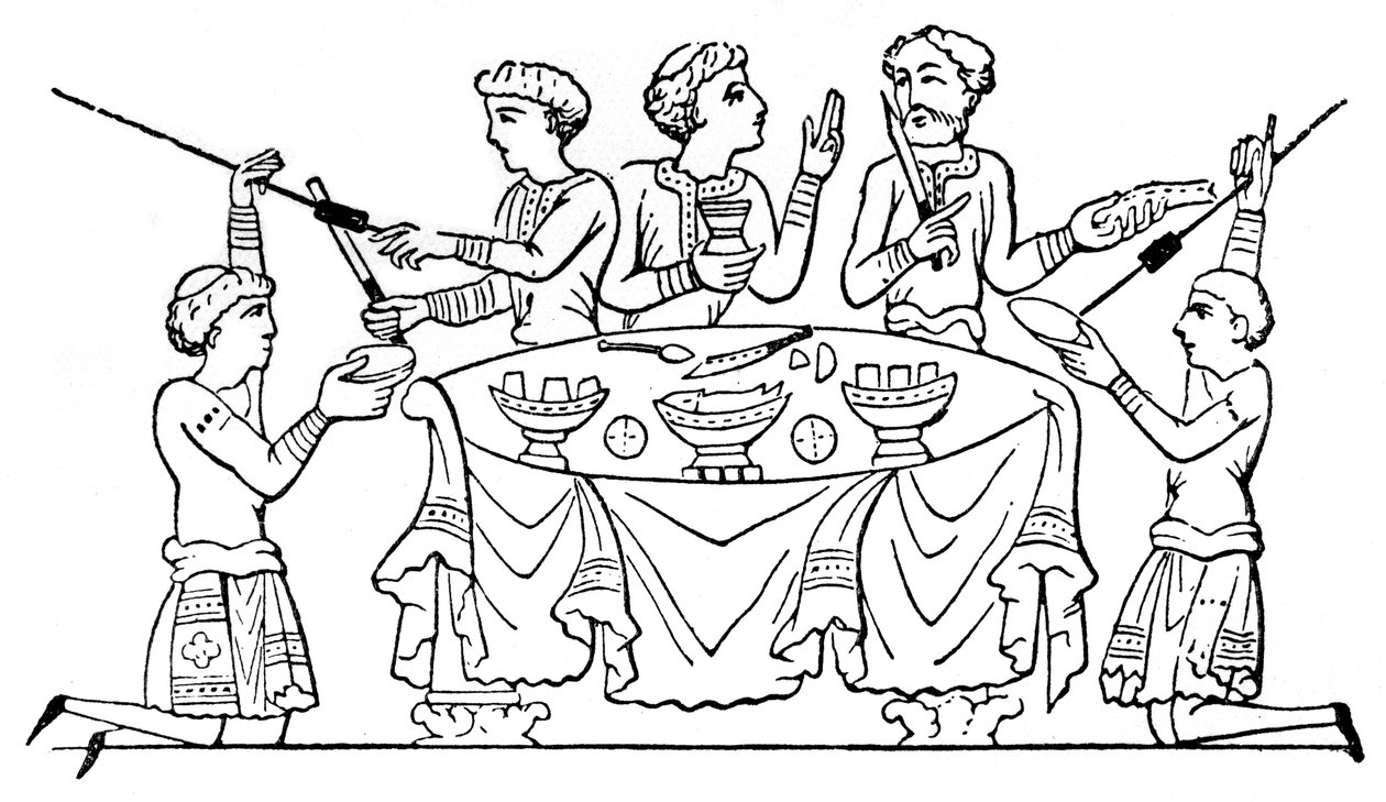 Anglo-Saxons à dîner, 1910 - Unbekannt