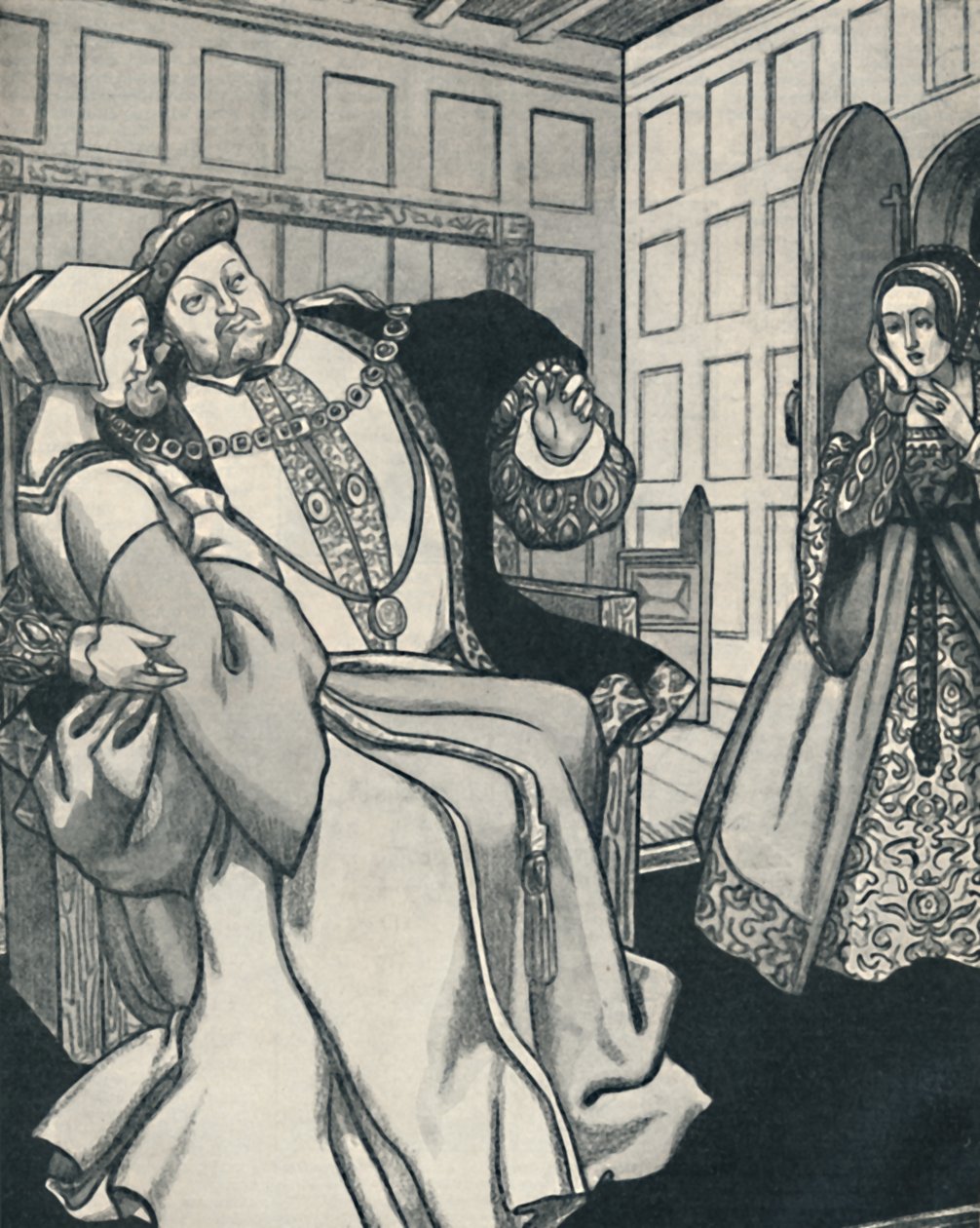 Anne Boleyn reçoit un grand choc, c1934 - Unbekannt