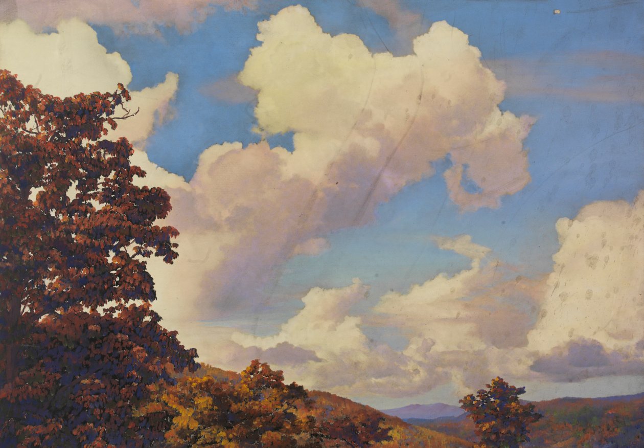 Paysage de montagne en automne, n.d. - Unbekannt