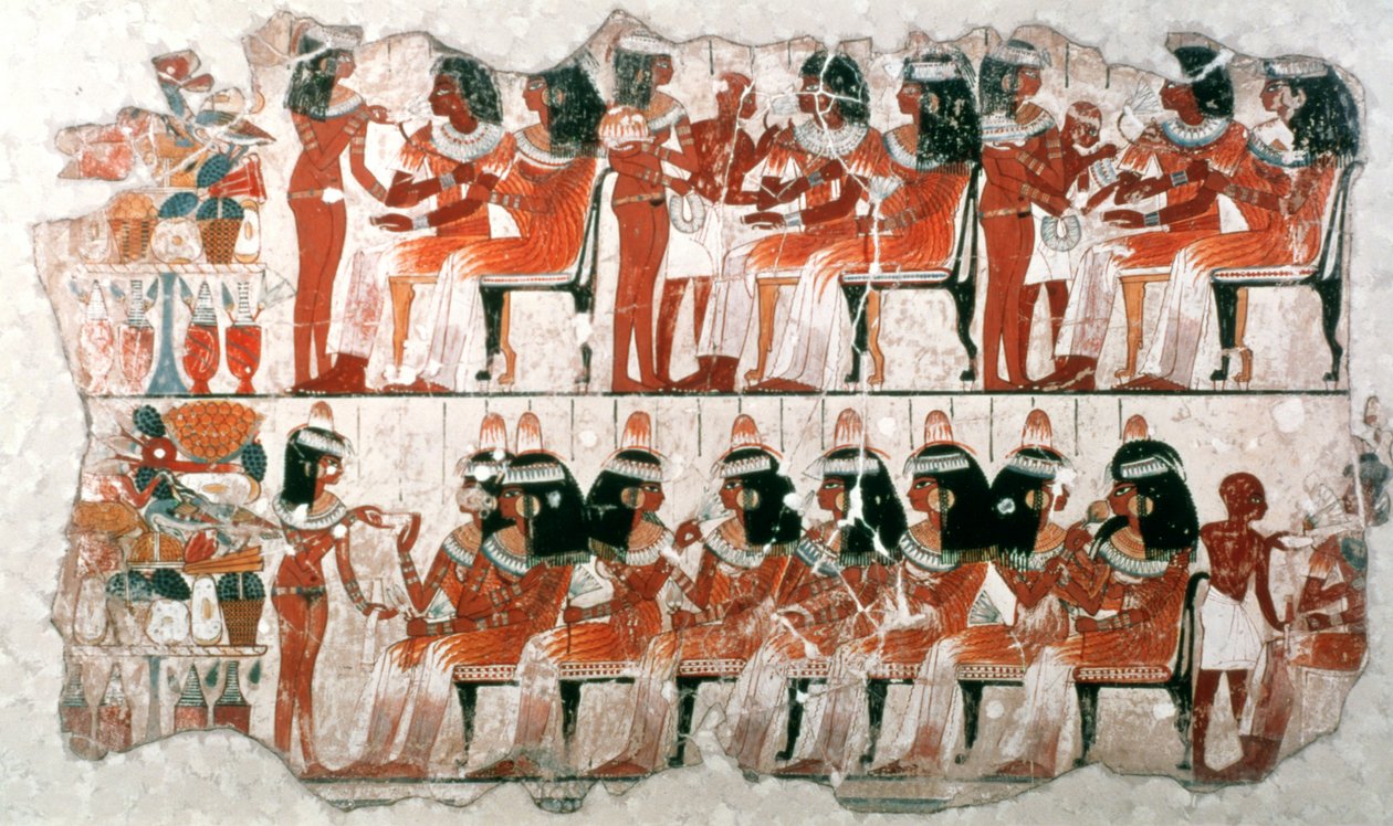 Scène de banquet, 1350 av. J.-C. - Unbekannt