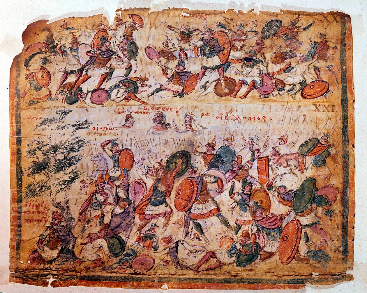 Scène de bataille de l