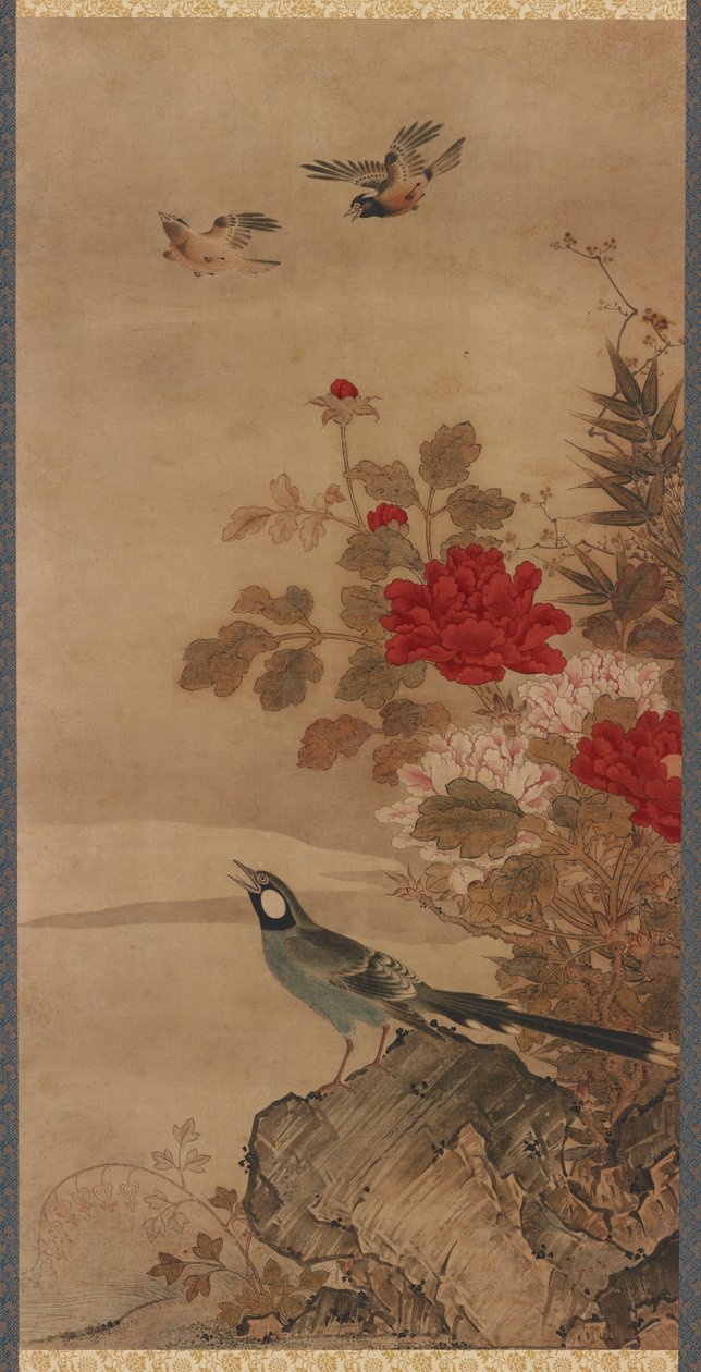 Oiseaux et fleurs, période Edo, XVIIIe siècle - Unbekannt