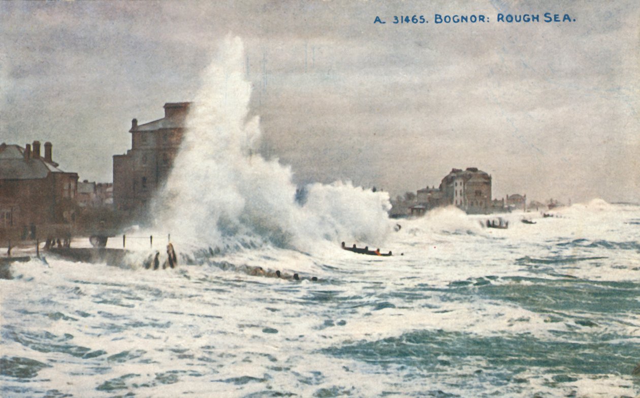 Bognor : Mer agitée, fin XIXe-début XXe siècle - Unbekannt